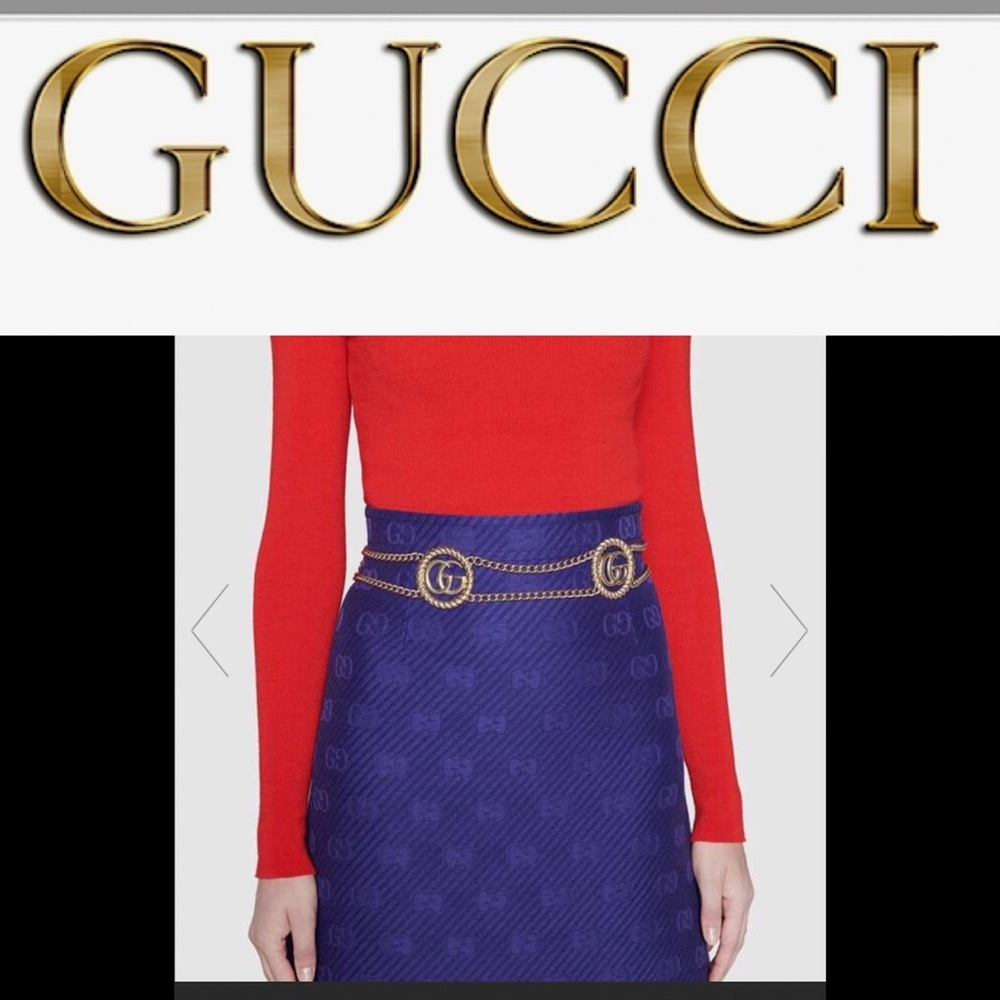 NEW💕Gucci GG chain belt💕 - Picture 1 of 8